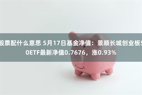 股票配什么意思 5月17日基金净值：景顺长城创业板50ETF最新净值0.7676，涨0.93%