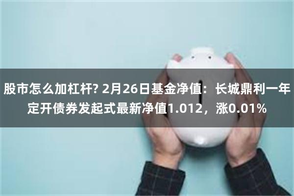 股市怎么加杠杆? 2月26日基金净值：长城鼎利一年定开债券发起式最新净值1.012，涨0.01%